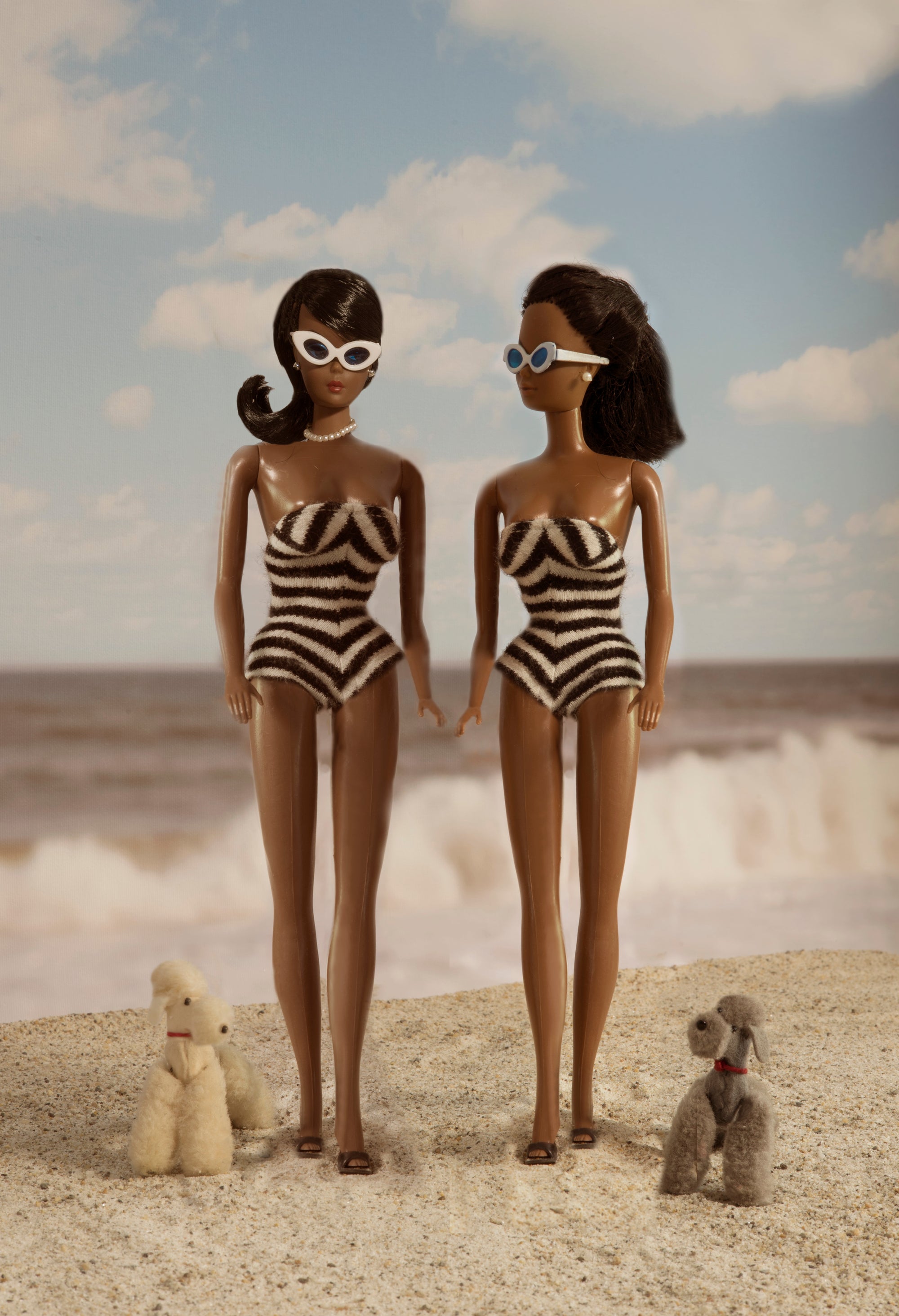 Beach Barbie Beach Walking Black Barbies