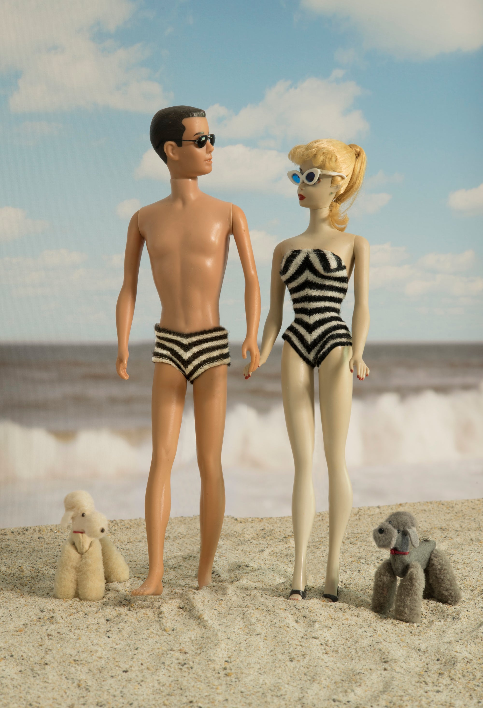 Beach Walking Blond and Ken