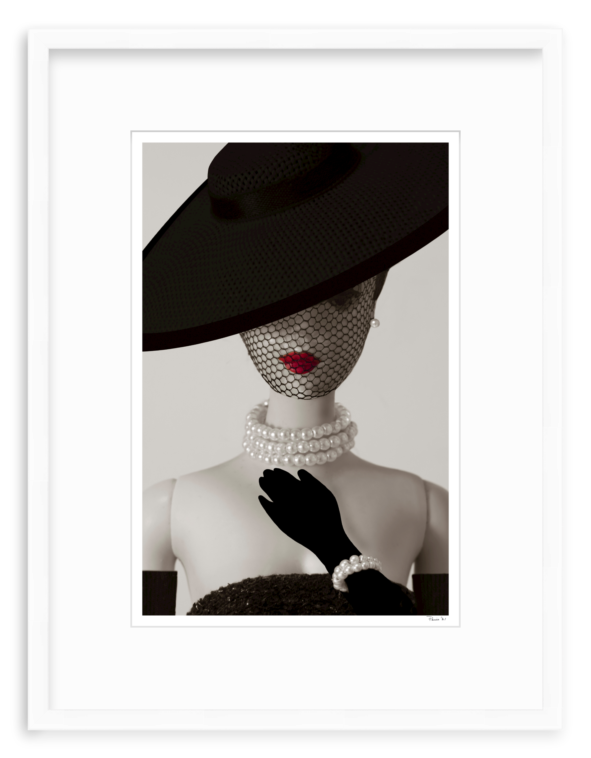 Barbie in Voque B&W