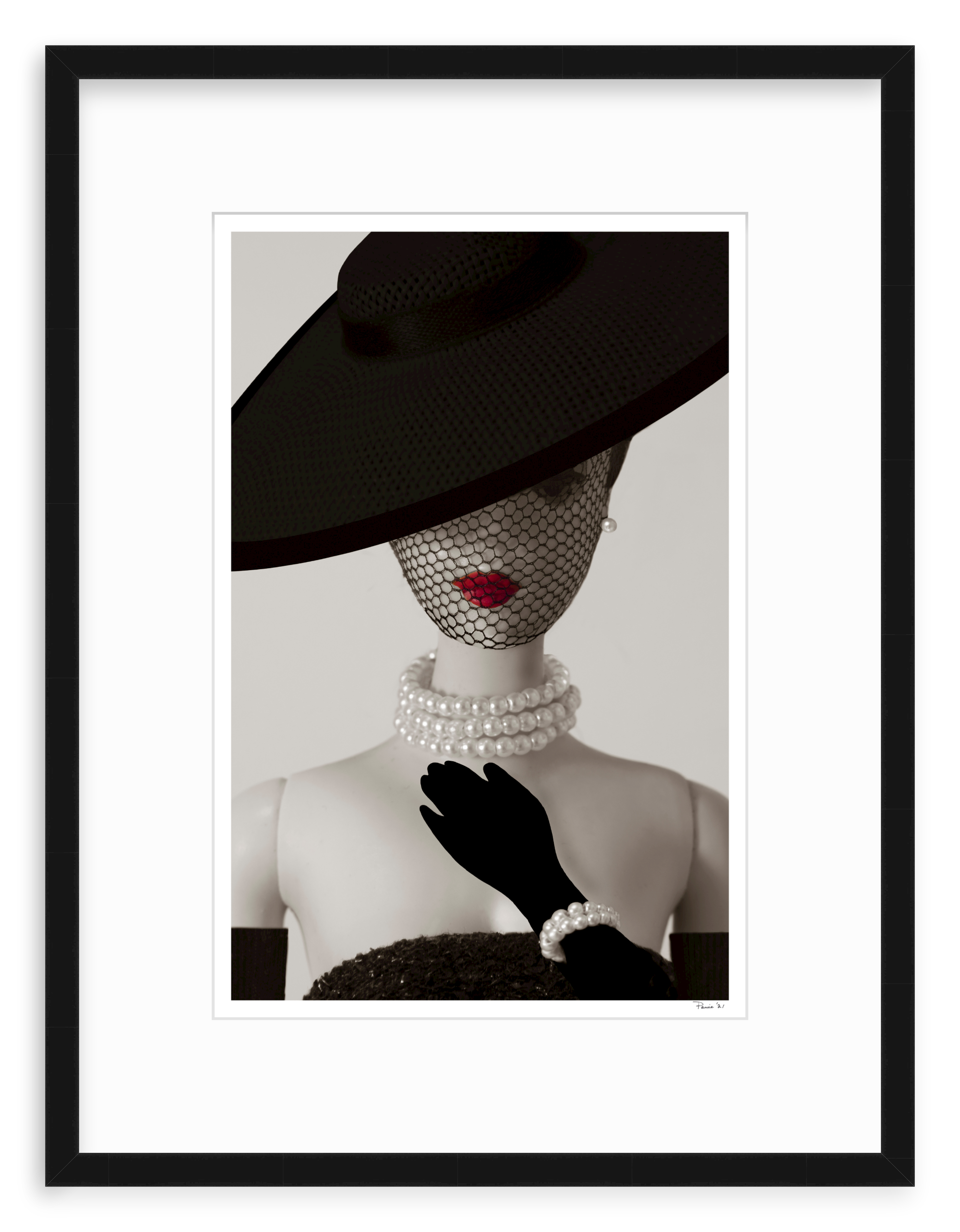 Barbie in Voque B&W