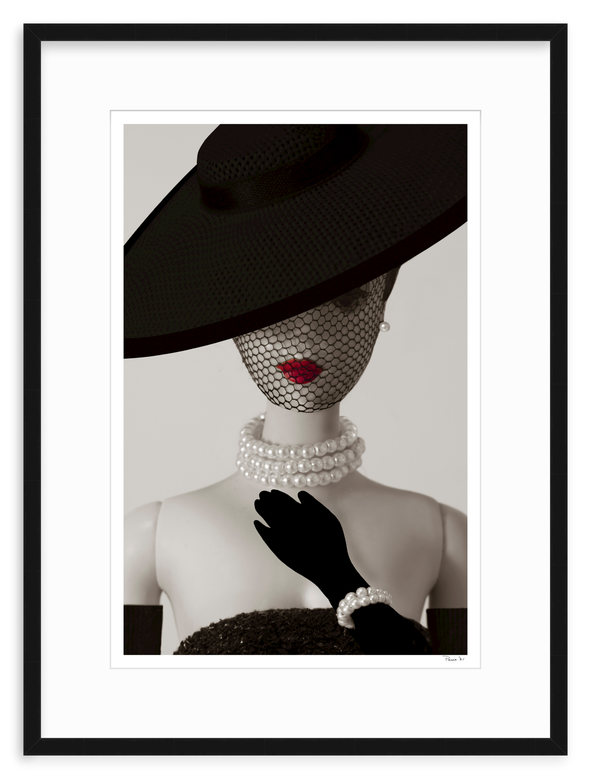 Barbie in Voque B&W