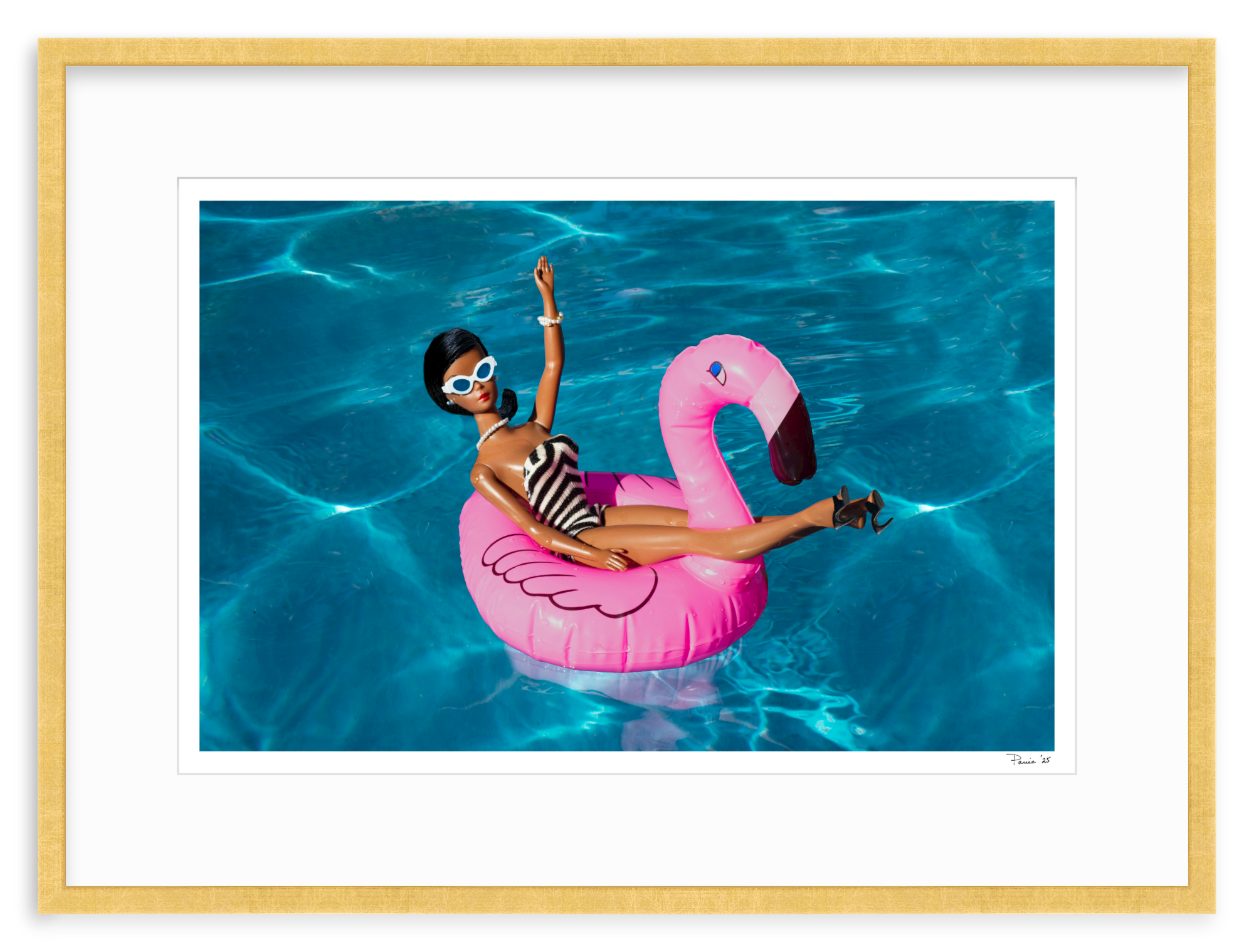 Flamingo Black Barbie
