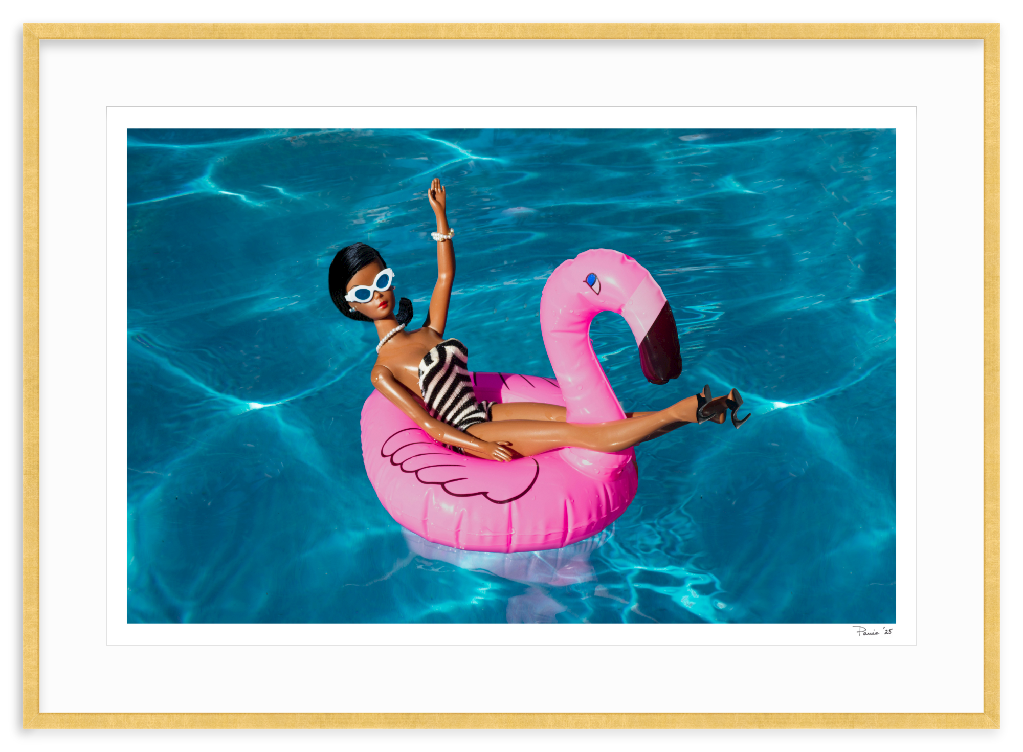 Flamingo Black Barbie