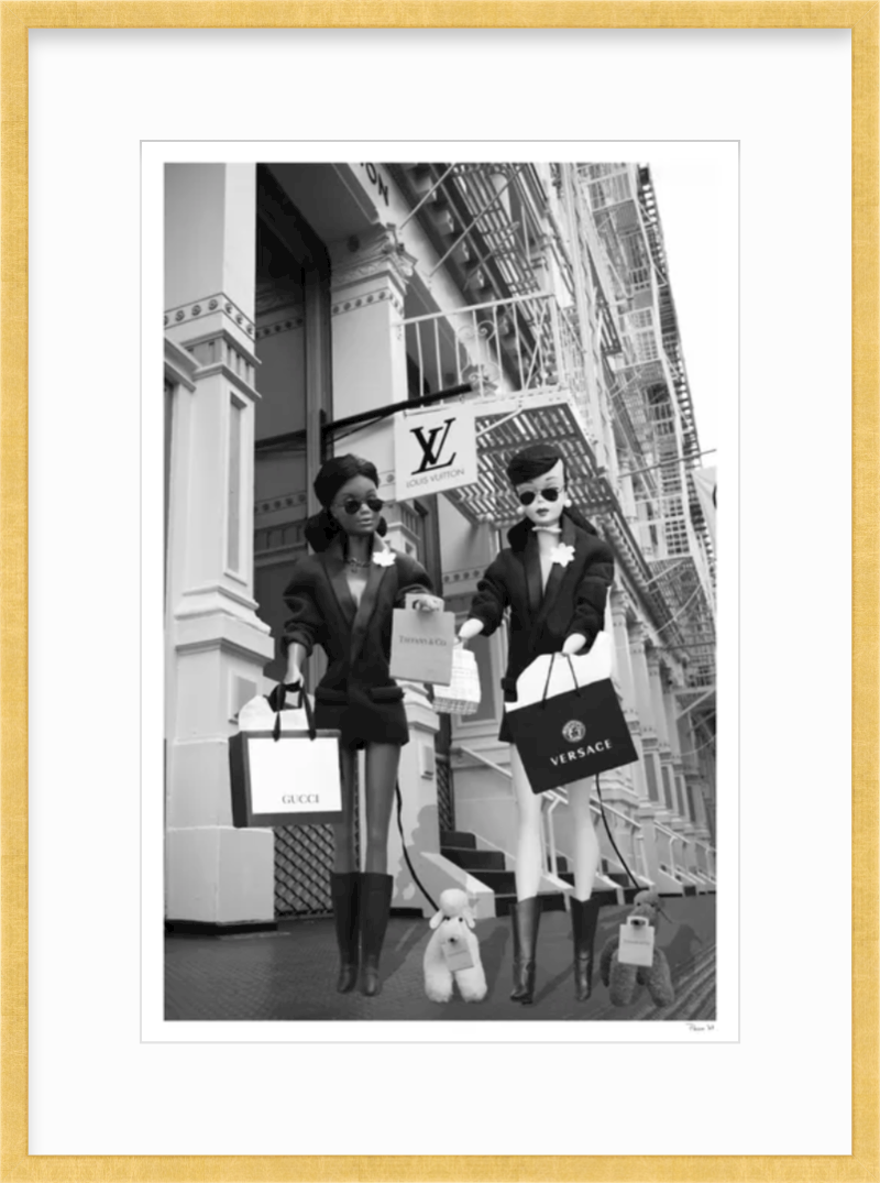 Girls of Soho with Black Barbie B&W