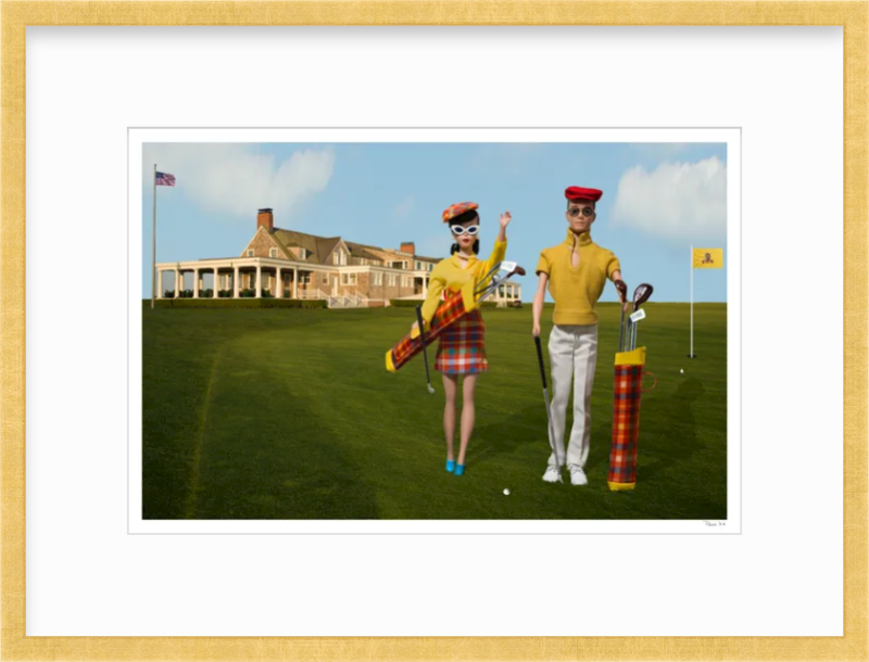 Golfing at Shinnecock Hills- Brunette