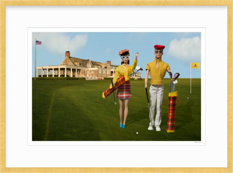 Golfing at Shinnecock Hills- Brunette