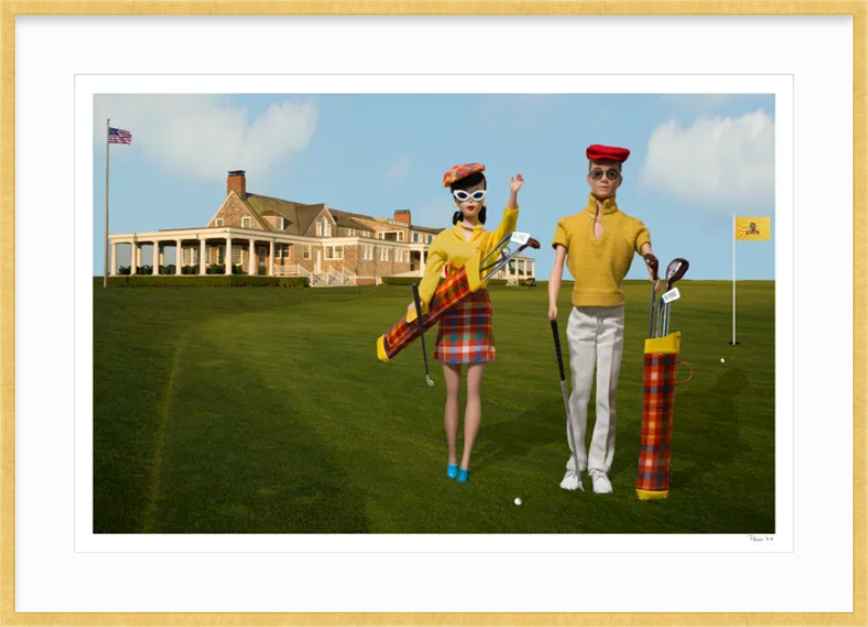 Golfing at Shinnecock Hills- Brunette