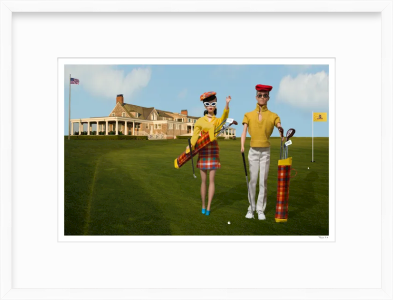 Golfing at Shinnecock Hills- Brunette