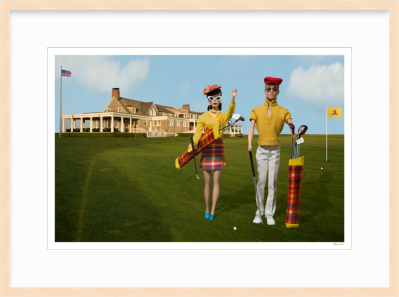 Golfing at Shinnecock Hills- Brunette