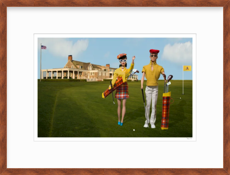 Golfing at Shinnecock Hills- Brunette
