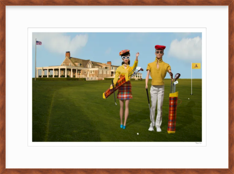 Golfing at Shinnecock Hills- Brunette