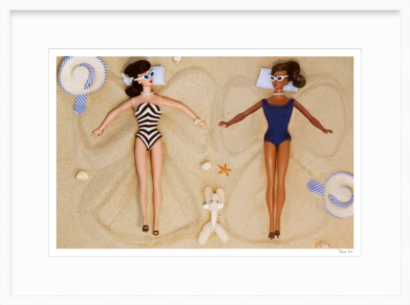 Sand Angels (Brunette & Black Barbie)