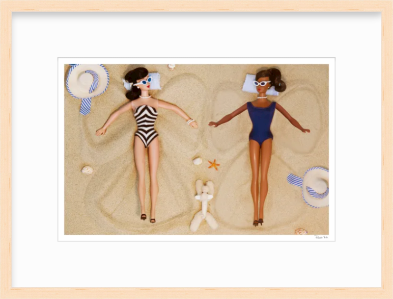 Sand Angels (Brunette & Black Barbie)
