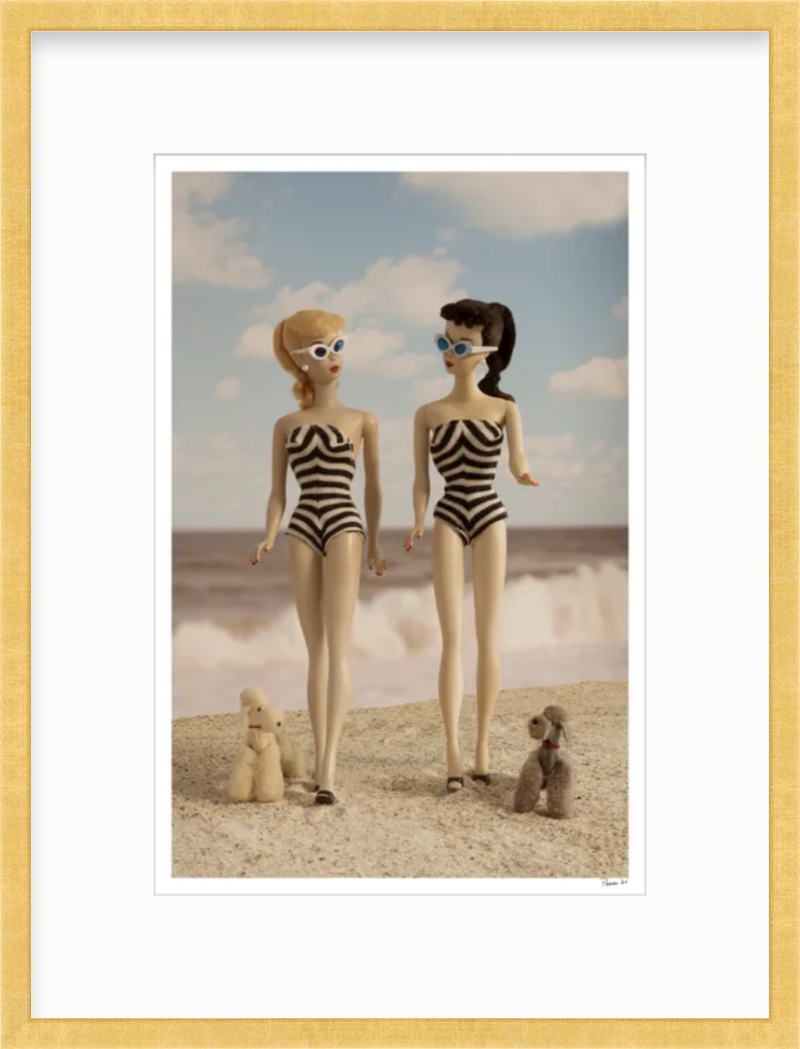 Beach Girls Walking (Color)