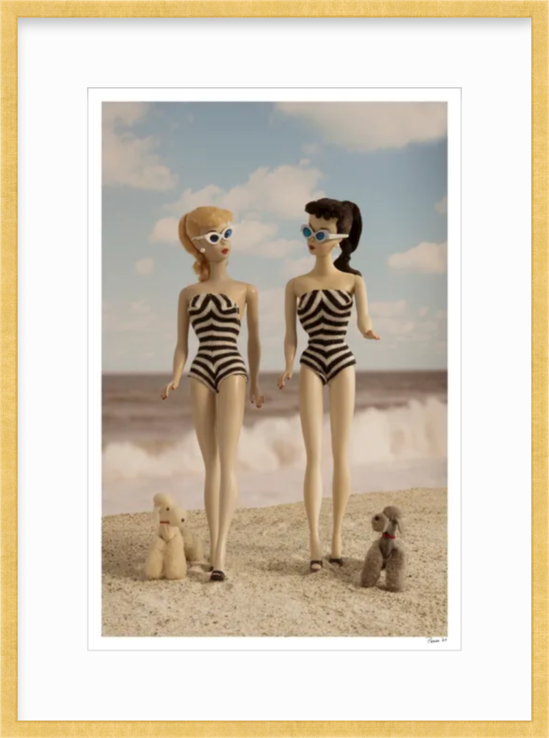 Beach Girls Walking (Color)