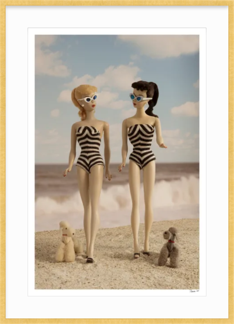 Beach Girls Walking (Color)