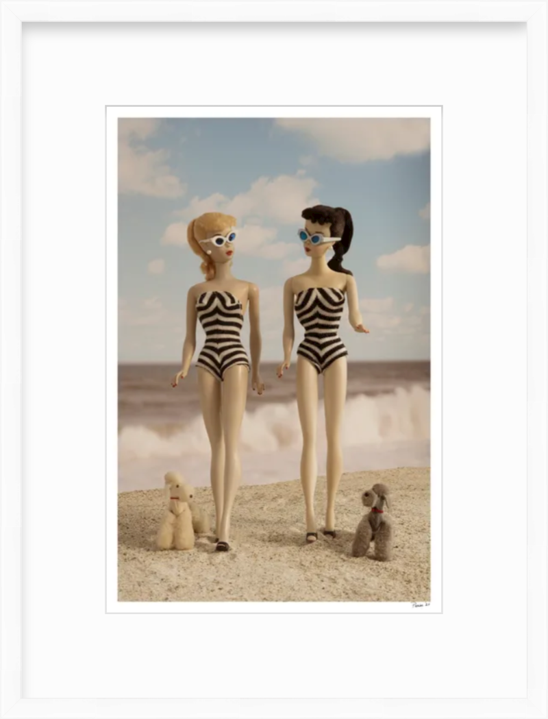 Beach Girls Walking (Color)