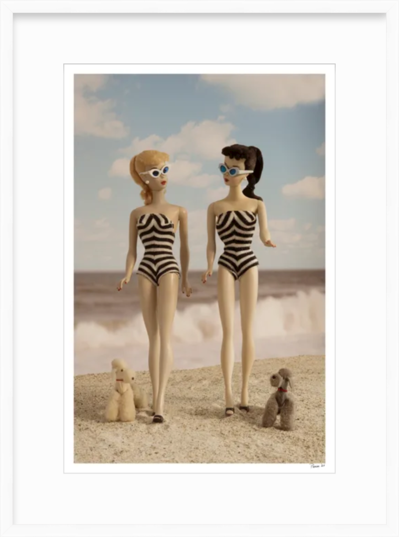 Beach Girls Walking (Color)