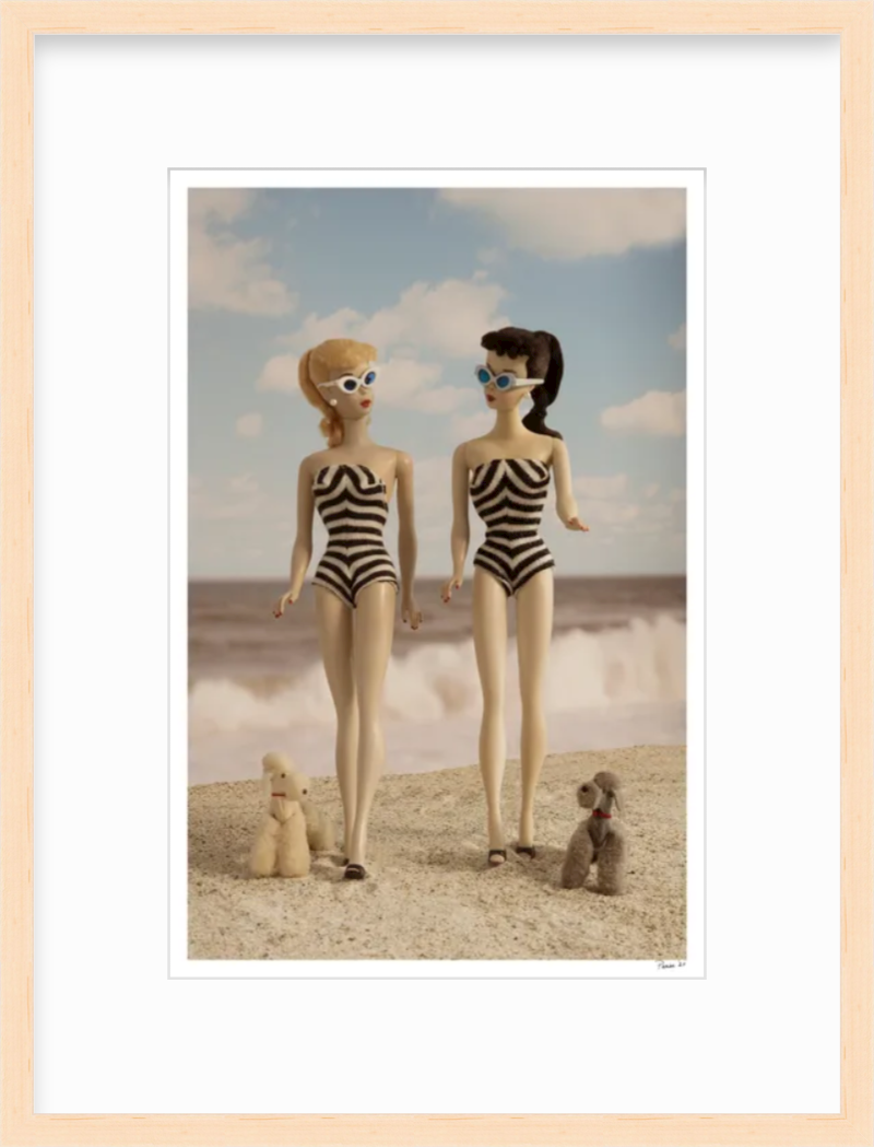 Beach Girls Walking (Color)