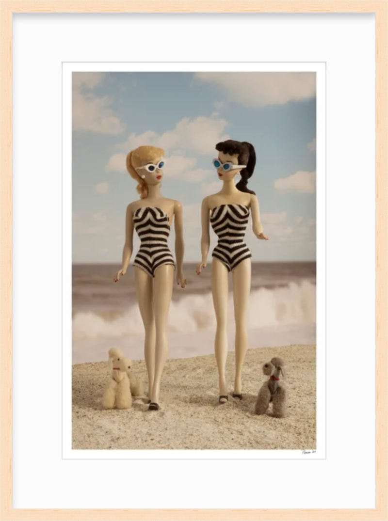 Beach Girls Walking (Color)
