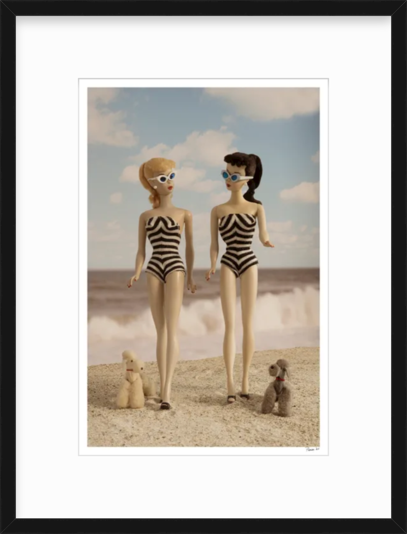 Beach Girls Walking (Color)