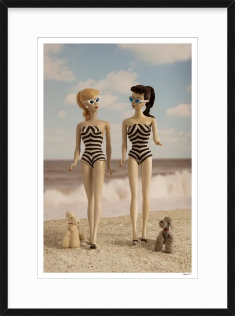 Beach Girls Walking (Color)