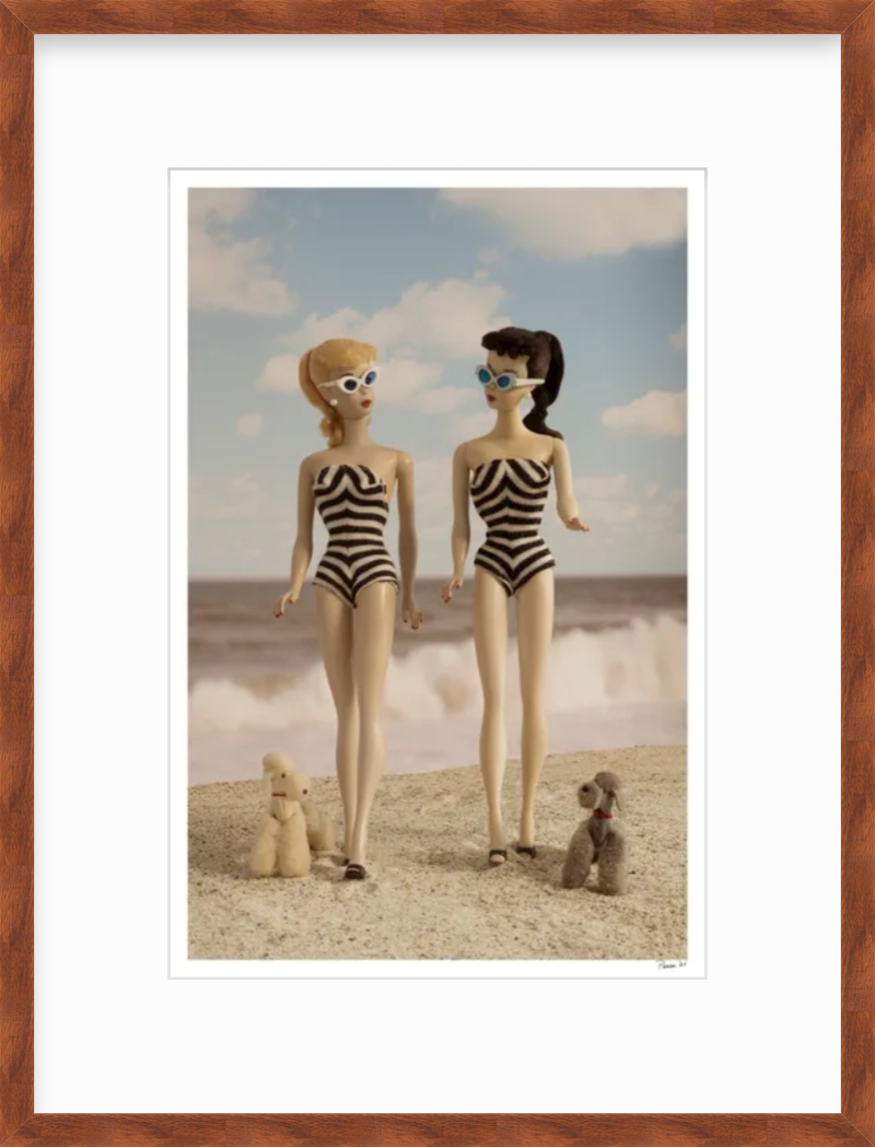 Beach Girls Walking (Color)