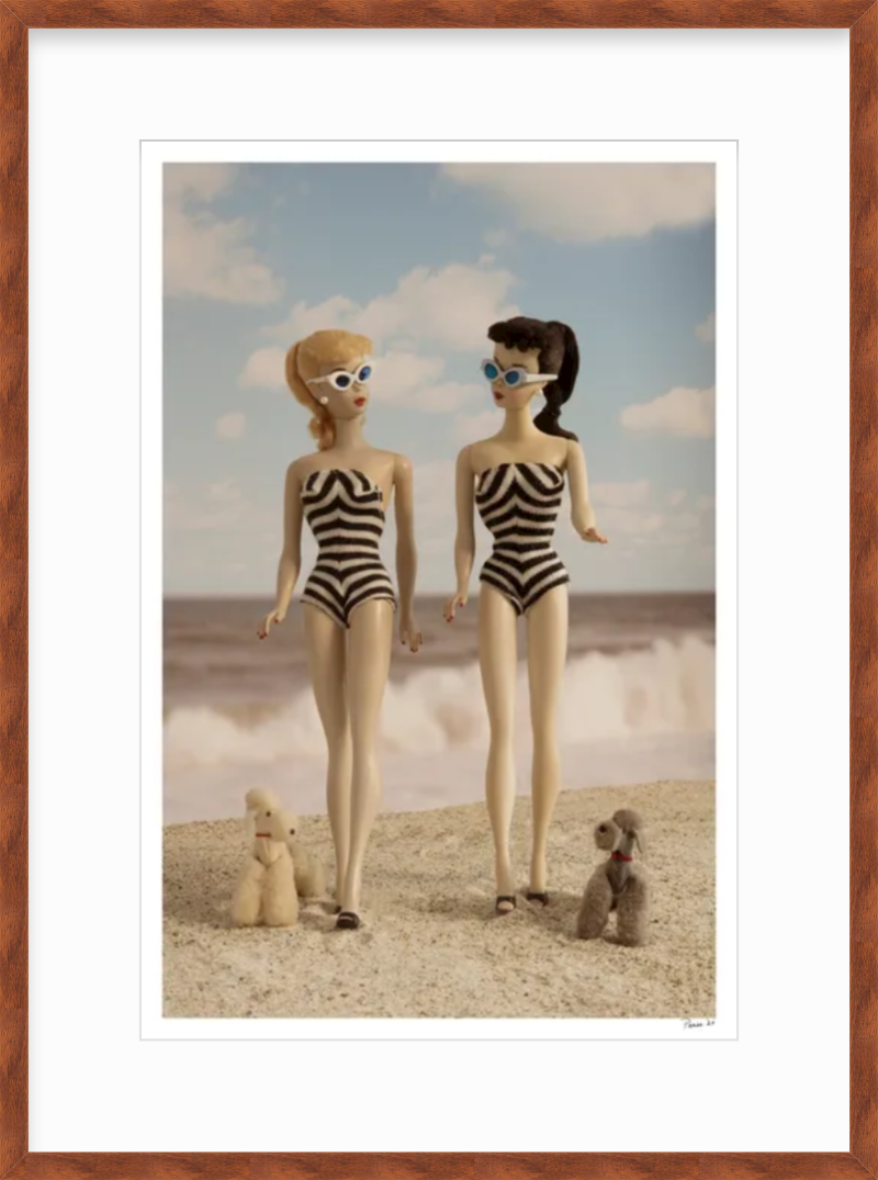 Beach Girls Walking (Color)