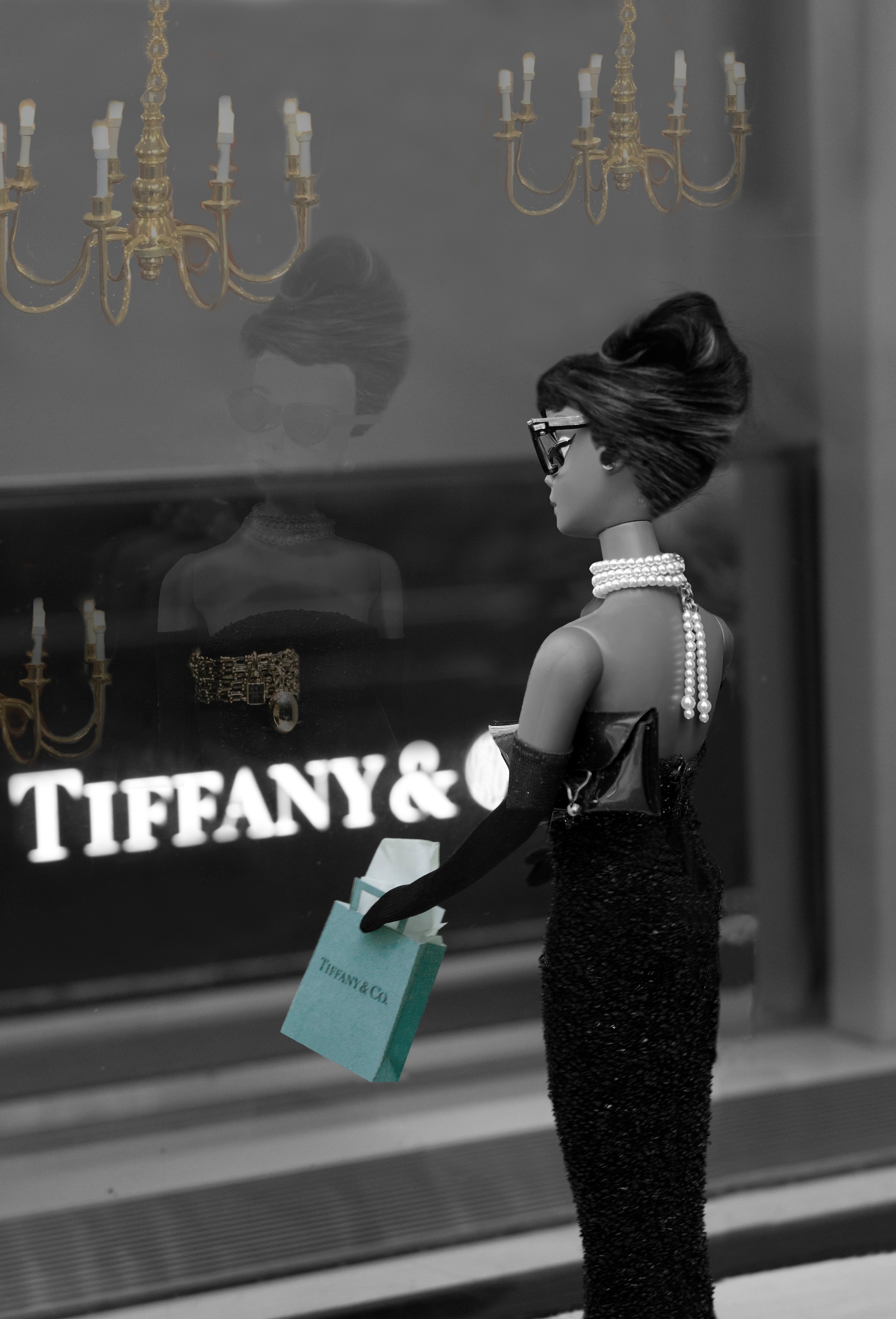 Breakfast at tiffany's barbie on sale
