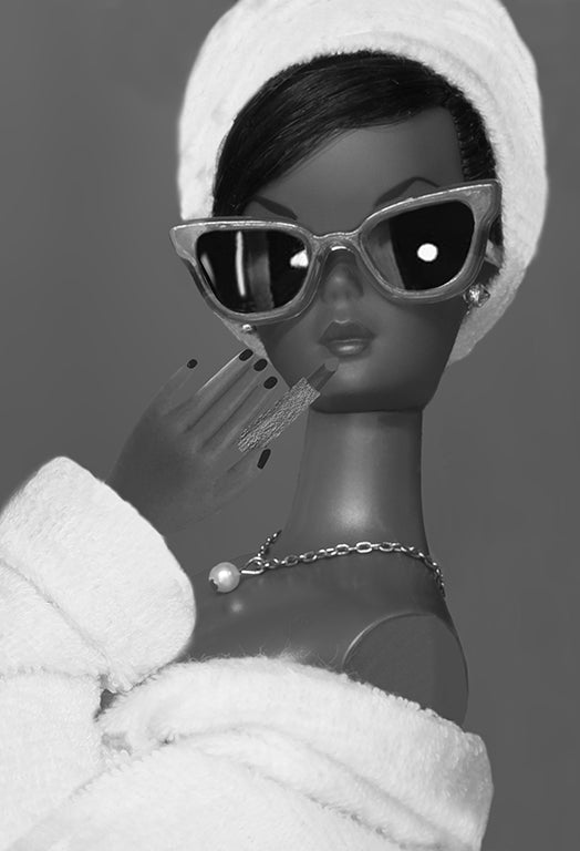Lipstick Girl Black B&W
